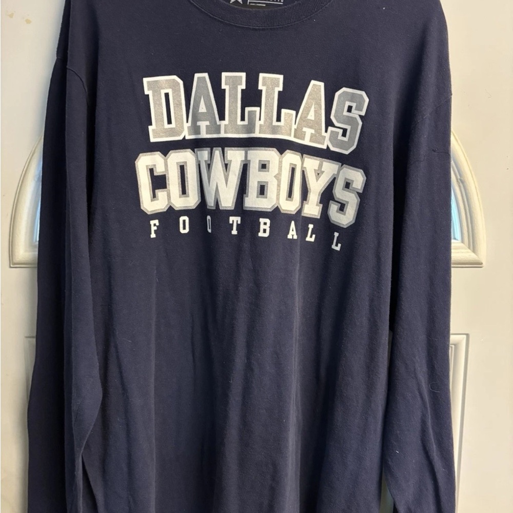 Dallas Cowboys Authentic XL Navy Long Sleeve Shirt NFL Football